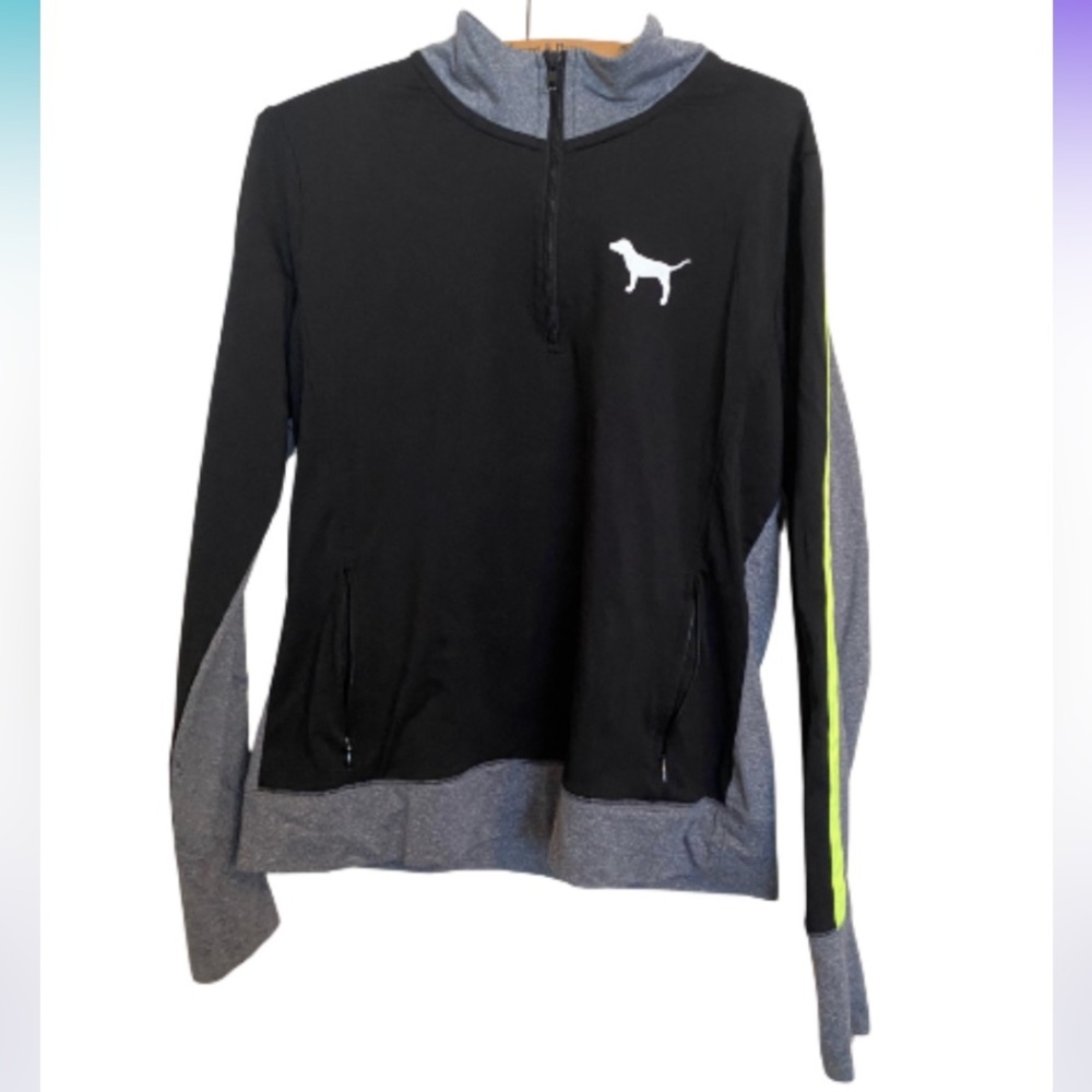 PINK Victoria's Secret Jacket - Gray and Black Neon Accent